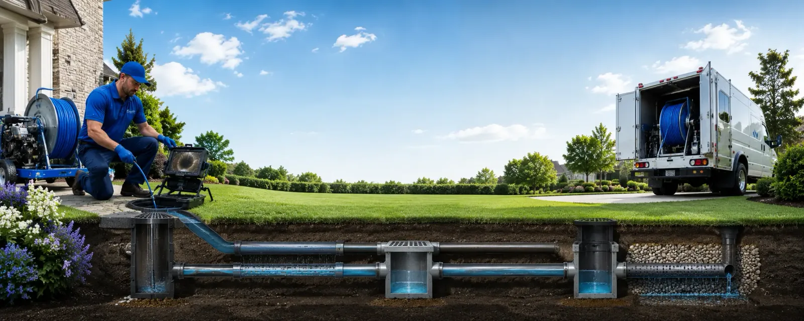 Outdoor drain cleaning information for Jessup, PA